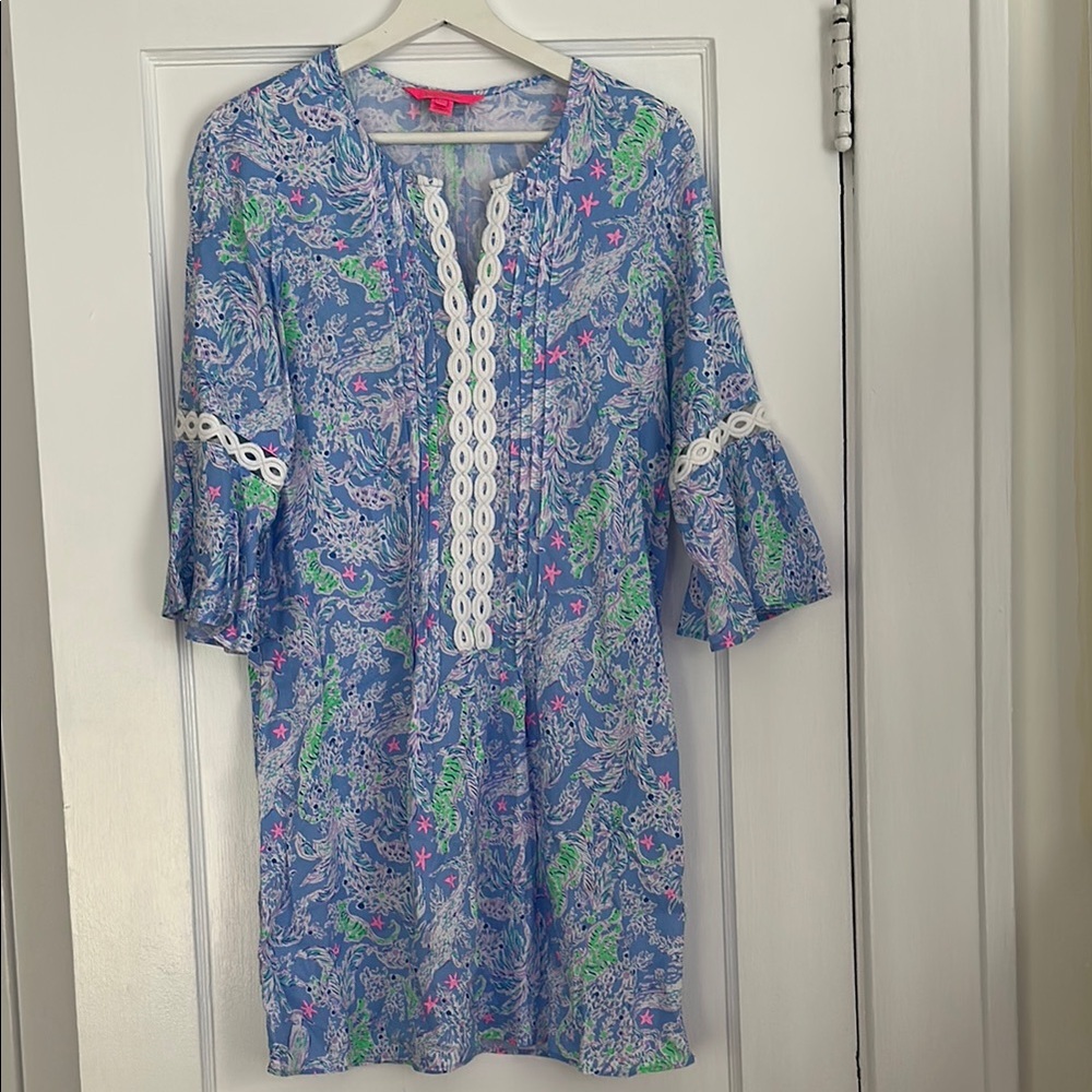 Lilly Pulitzer Pastel Blue and Pink Dress